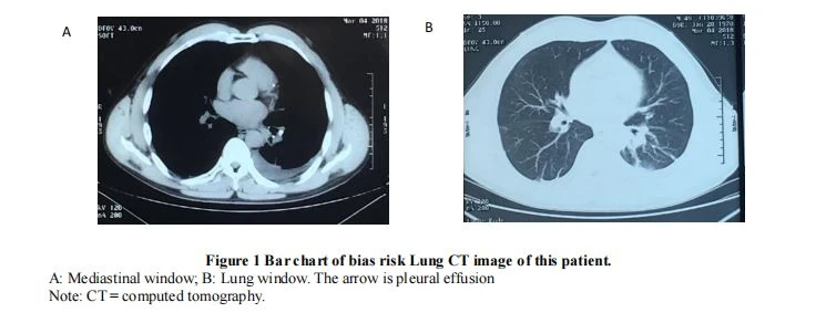 Bar chart of bias risk Lung CT image of this patient. Bar chart of bias risk Lung CT image of this patient.